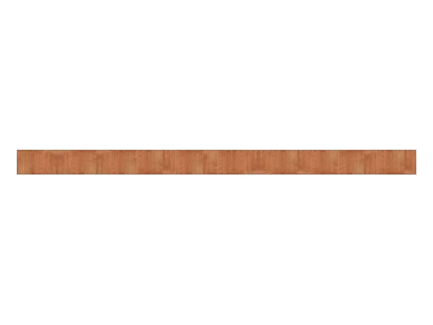 Online Clicnbuy Alfombra rectangular bambú marrón 60x1000 cm Marru00f3n