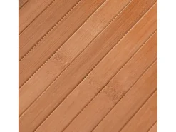 New Clicnbuy Alfombra rectangular bambú color natural 70x200 cm Marru00f3n
