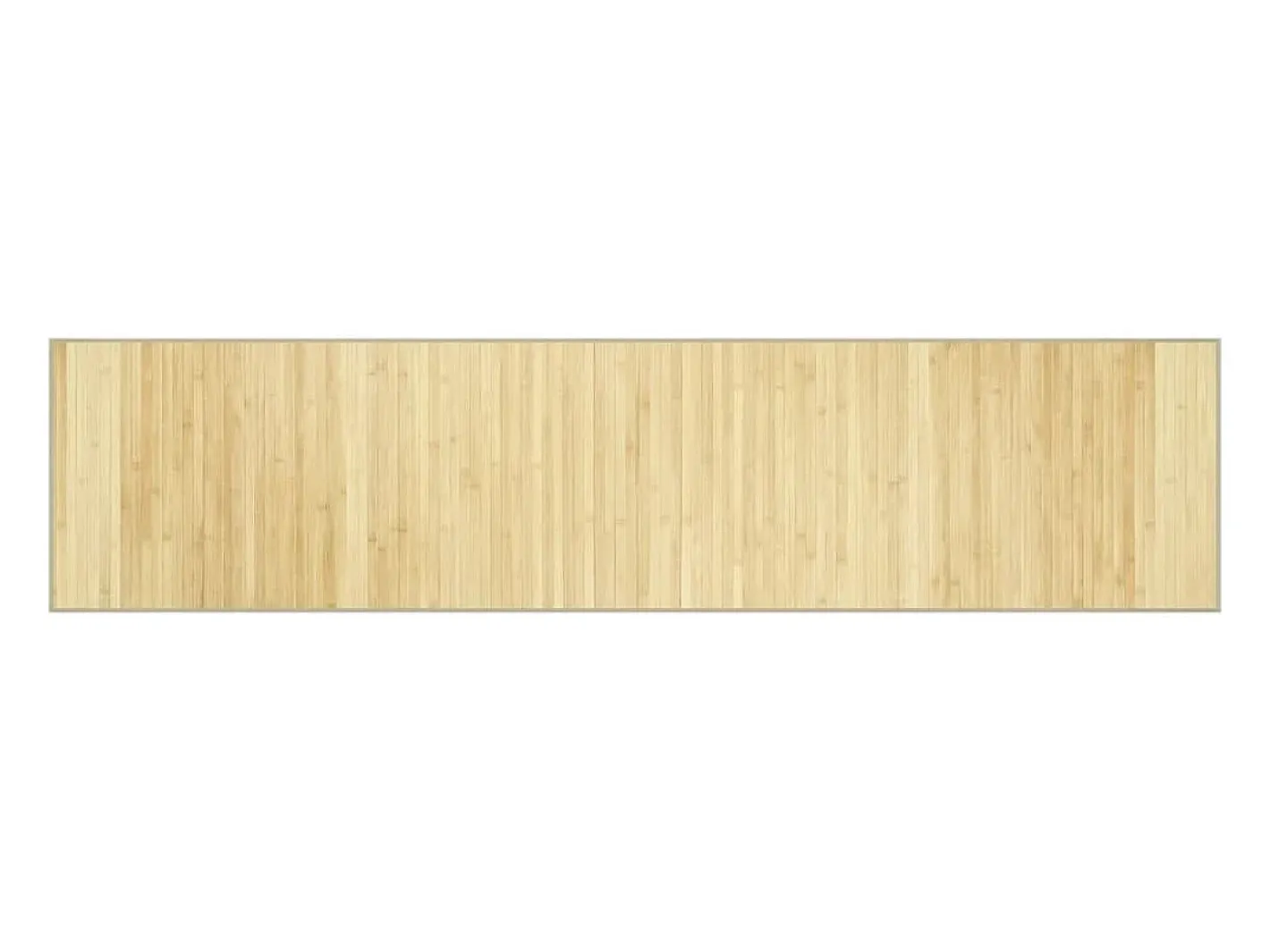 Clicnbuy Alfombra rectangular bambú color natural claro 70x300 cm Beige Best