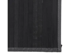 Clicnbuy Alfombra rectangular bambú 80x300 cm Negro