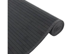 Clicnbuy Alfombra rectangular bambú 80x300 cm Negro
