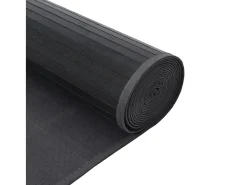 Clicnbuy Alfombra rectangular bambú 70x500 cm Gris Hot