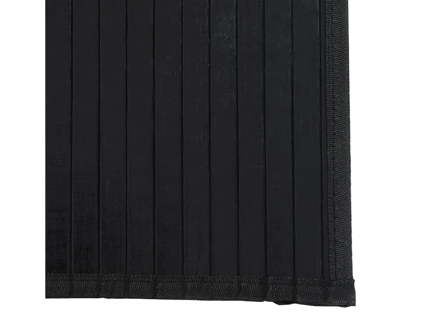 Clicnbuy Alfombra rectangular bambú 60x500 cm Negro Outlet