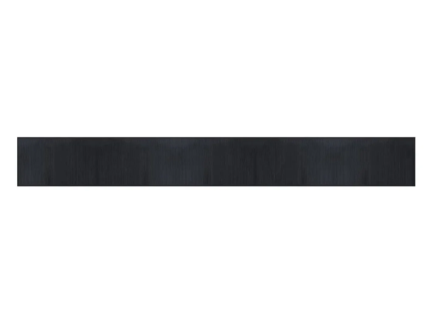 Clicnbuy Alfombra rectangular bambú 60x500 cm Negro Outlet