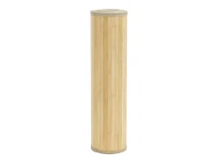 Clicnbuy Alfombra De Salón-Alfombra rectangular bambú color natural claro 80x1000 cm Beige