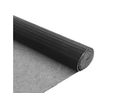 New Clicnbuy Alfombra rectangular bambú 80x300 cm Gris