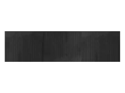 New Clicnbuy Alfombra rectangular bambú 80x300 cm Gris