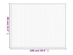 Sale Clicnbuy Alfombra rectangular bambú marrón 80x100 cm Marru00f3n