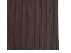Clicnbuy Alfombra rectangular bambú marrón oscuro 80x100 cm Marru00f3n Sale