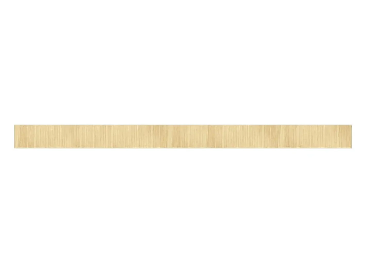 Clicnbuy Alfombra rectangular bambú color natural claro 70x1000 cm Beige Hot