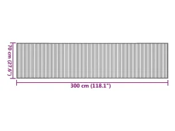 Discount Clicnbuy Alfombra rectangular bambú marrón oscuro 70x300 cm Marru00f3n