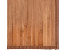 Best Clicnbuy Alfombra rectangular bambú color natural 70x300 cm Marru00f3n