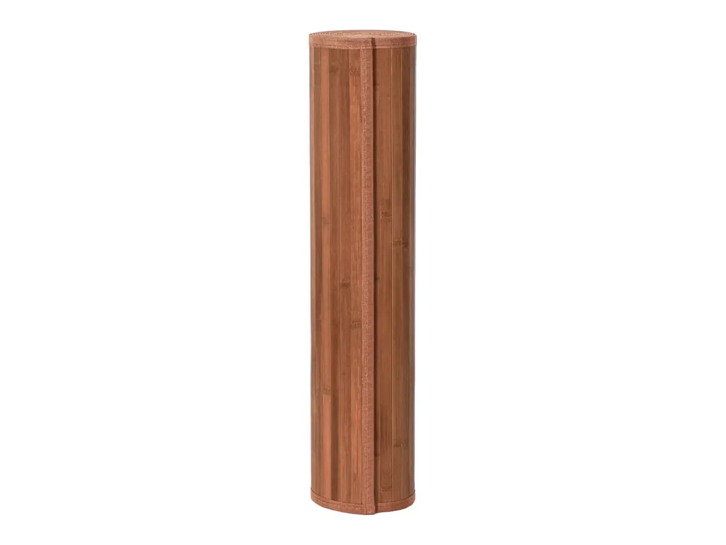 Clicnbuy Alfombra De Salón-Alfombra rectangular bambú marrón 80x400 cm Marru00f3n