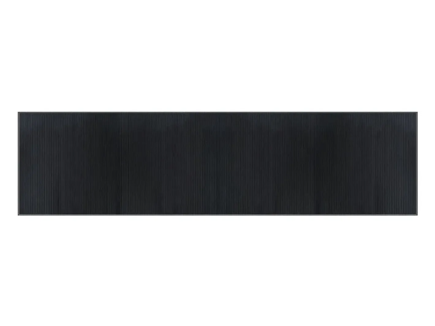 Clicnbuy Alfombra rectangular bambú 100x400 cm Gris Best