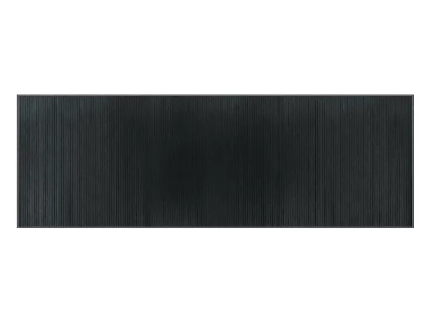 Clicnbuy Alfombra rectangular bambú 100x300 cm Gris Best
