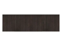 Online Clicnbuy Alfombra rectangular bambú marrón oscuro 60x200 cm Marru00f3n