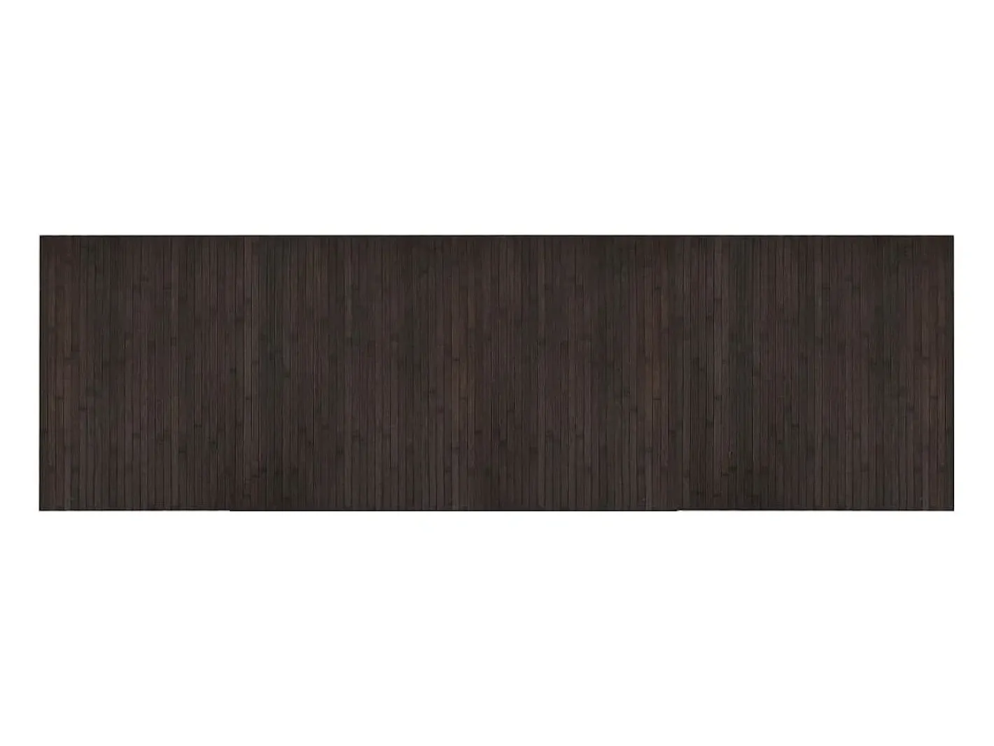 Online Clicnbuy Alfombra rectangular bambú marrón oscuro 60x200 cm Marru00f3n