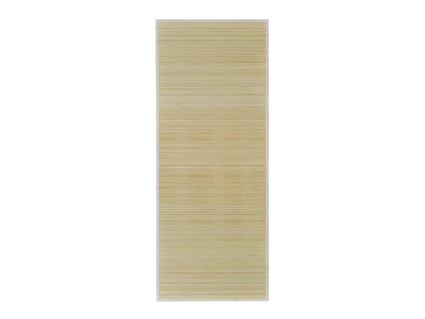 Alfombra rectangular de bambú natural 80 x 300 cm ES99627 Beige