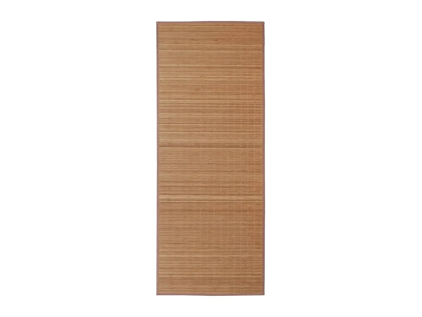 New Alfombra rectangular de bambú marrón 80 x 300 cm ES38750 Marru00f3n
