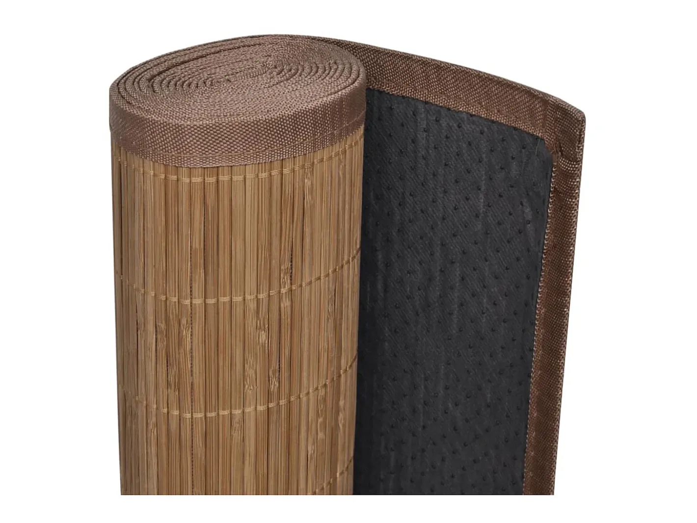 Alfombra rectangular de bambú marrón 80 x 200 cm ES84765 Marru00f3n Sale