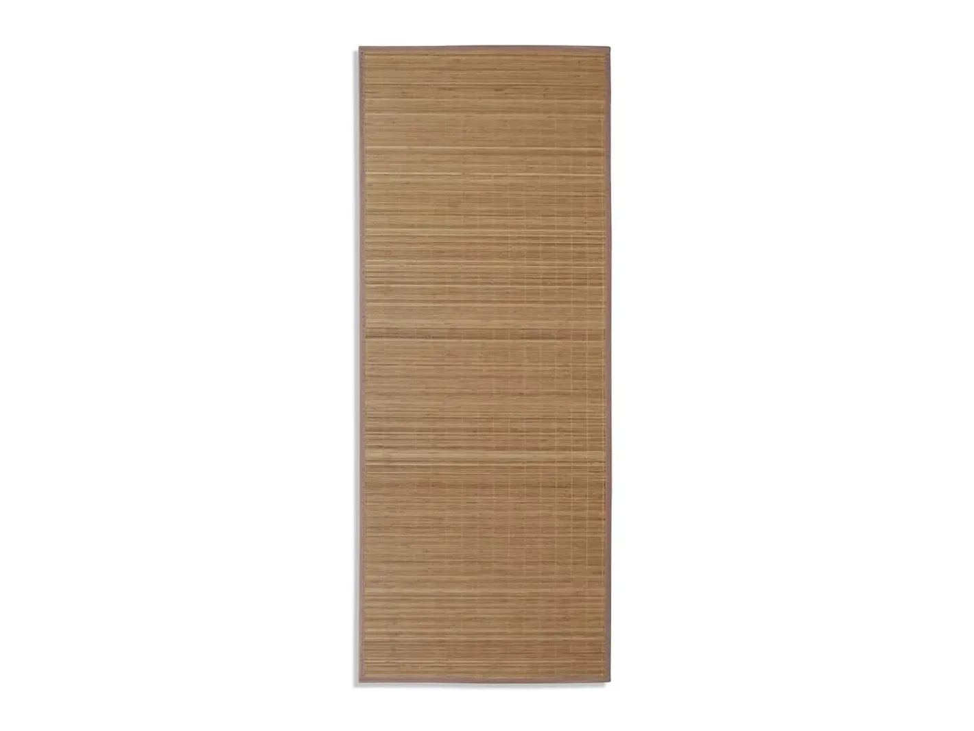 Alfombra rectangular de bambú marrón 80 x 200 cm ES84765 Marru00f3n Sale