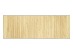 Alfombra De Cocina-Alfombra rectangular de bambú natural claro 70x200 cm Color natural oscuro