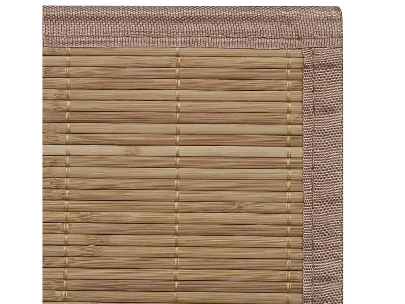 Clicnbuy Alfombra De Salón-Alfombra rectangular de bambú marrón 120 x 180 cm Marru00f3n