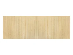 Alfombra rectangular de bambú natural claro 70x200 cm Beige Clearance