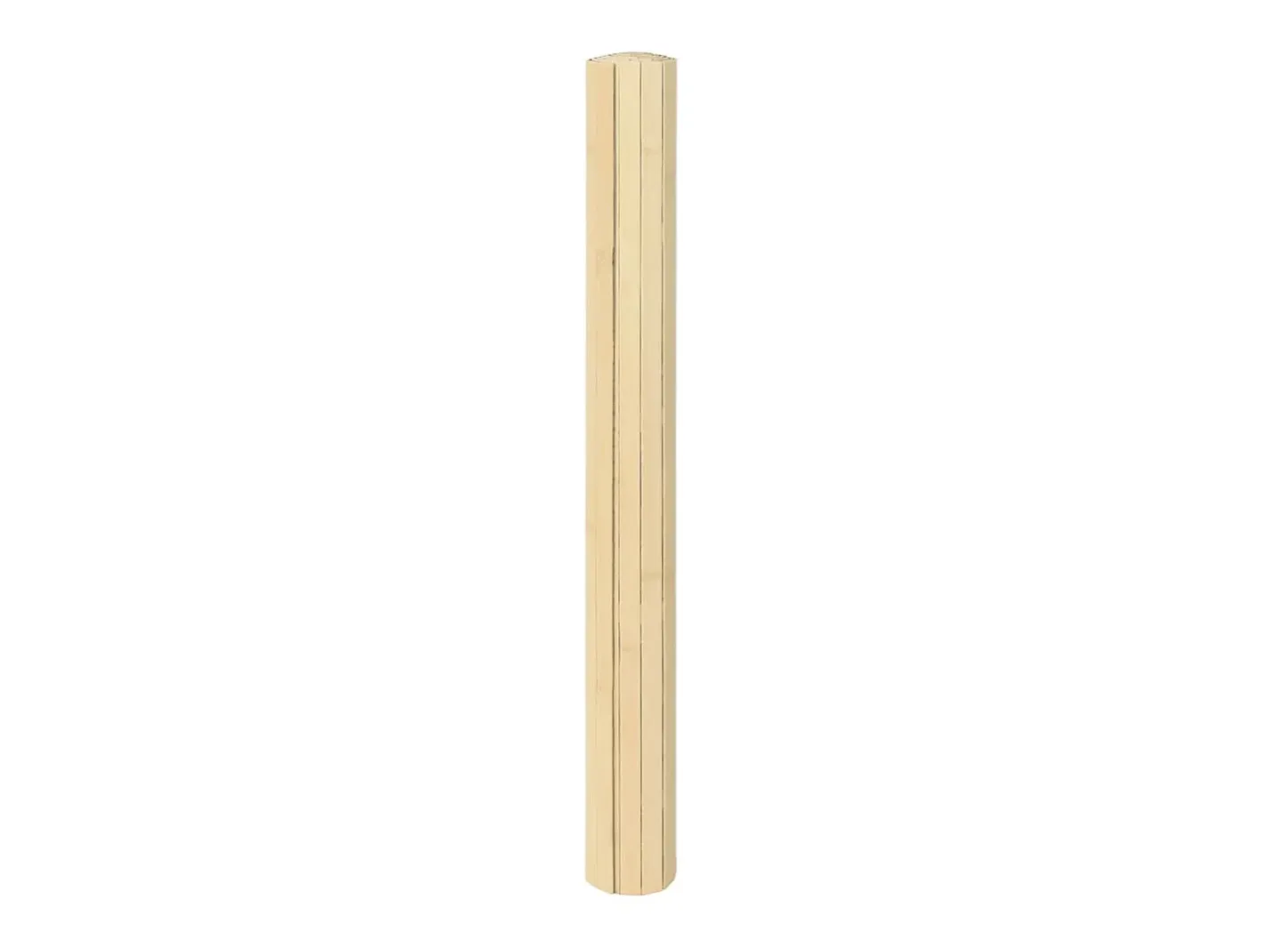 Alfombra De Cocina-Alfombra rectangular de bambú natural claro 70x100 cm Beige