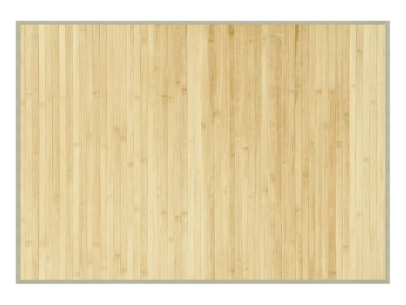 Alfombra De Cocina-Alfombra rectangular de bambú natural claro 70x100 cm Color natural oscuro