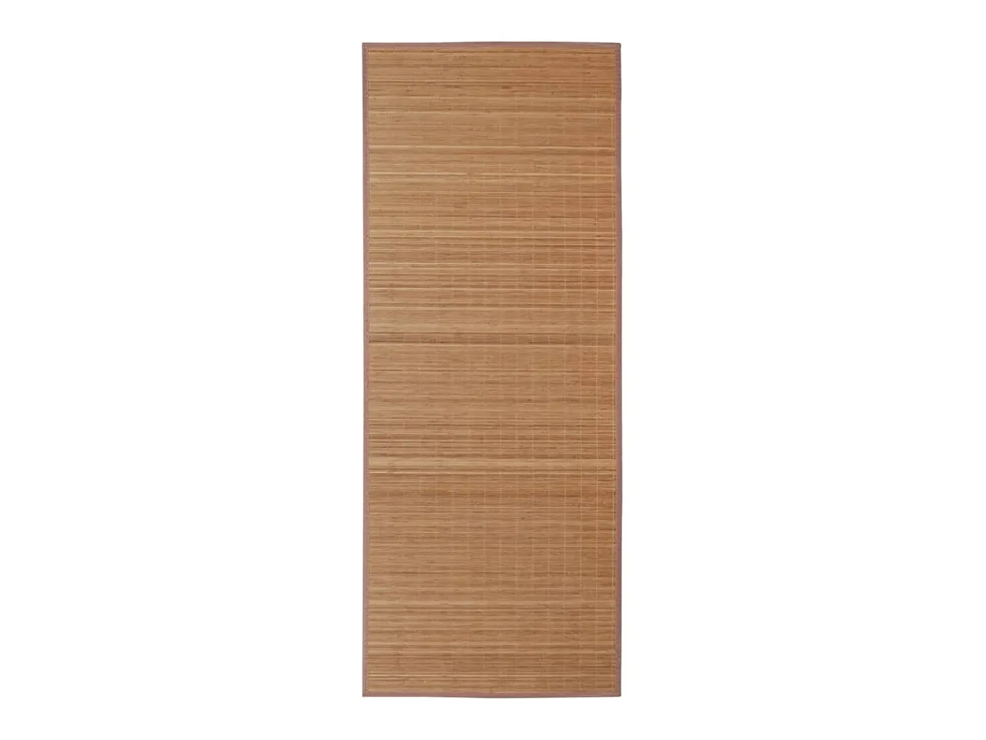 Clicnbuy Alfombra rectangular de bambú marrón 150 x 200 cm Marru00f3n Hot