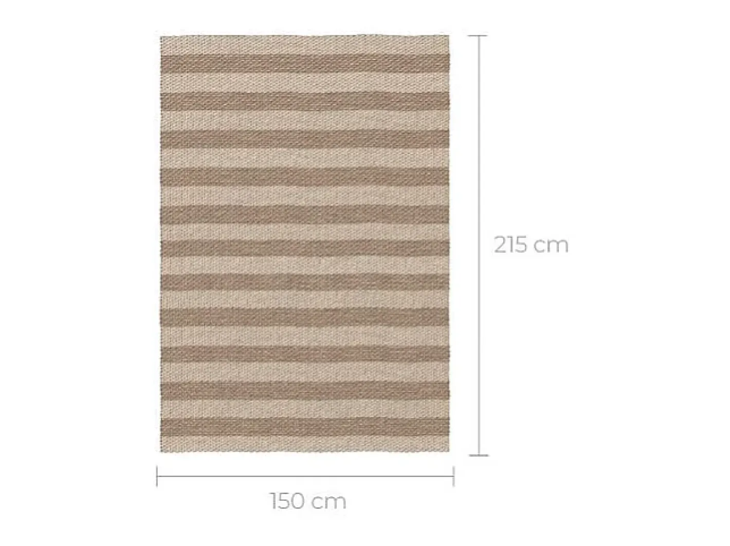 Rendez-Vous Déco Alfombra rectangular de jacinto de agua 215x150 cm - Saona Marru00f3n New