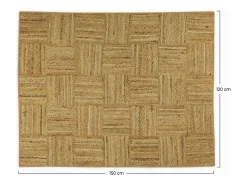 Rendez-Vous Déco Alfombra rectangular de yute 120 x 150 cm - Kara Beige Outlet