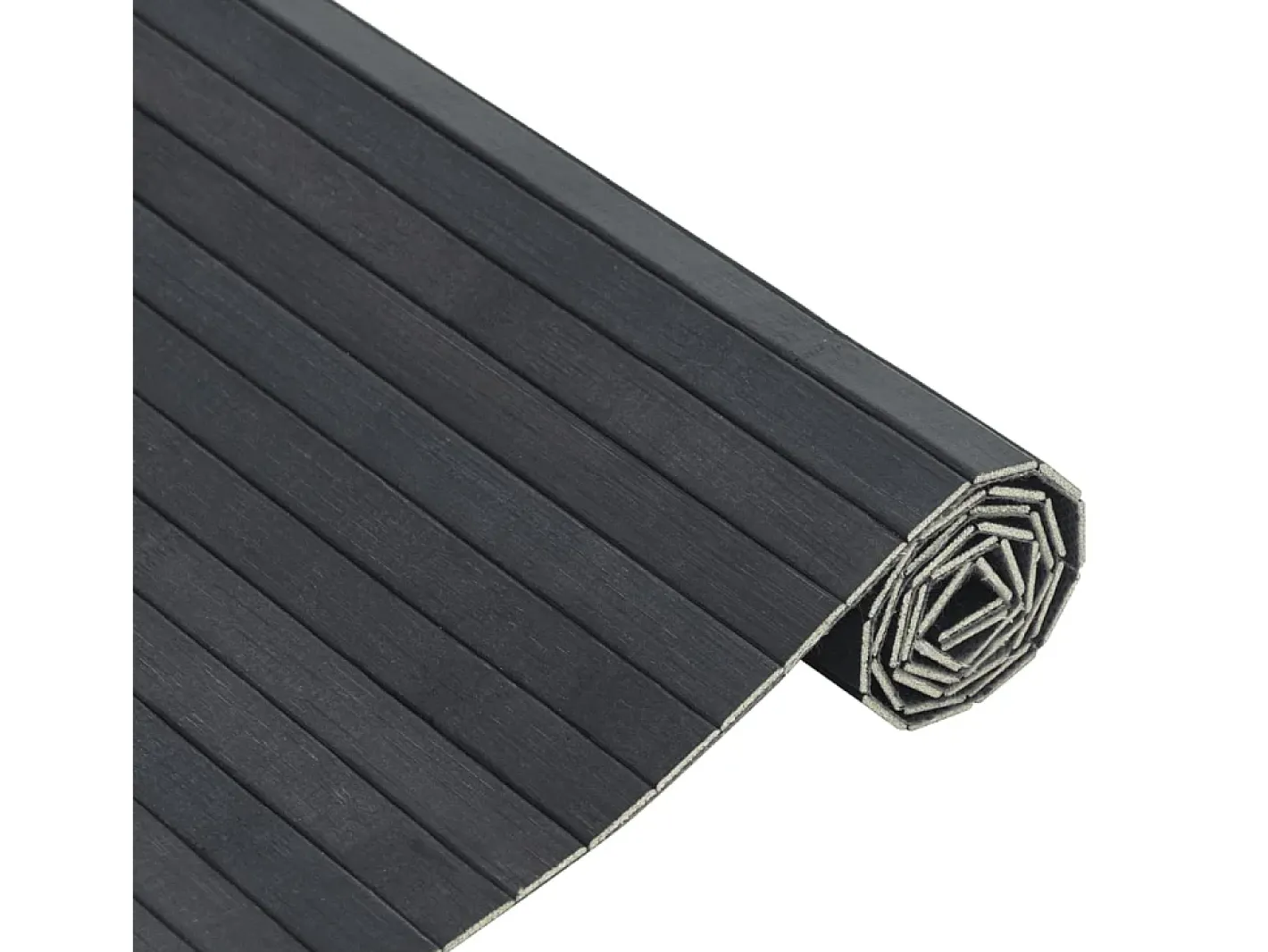 Clearance Alfombra rectangular 100x300 cm bambú Gris