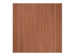 Alfombra rectangular marrón 100x100 cm bambú Marru00f3n