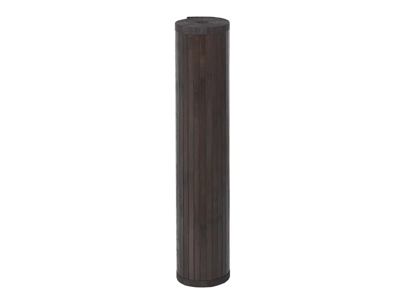 Alfombra De Cocina-Alfombra rectangular marrón oscuro 100x200 cm bambú Marru00f3n
