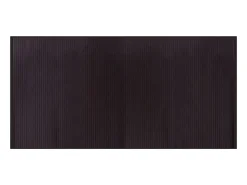 Alfombra De Cocina-Alfombra rectangular marrón oscuro 100x200 cm bambú Marru00f3n
