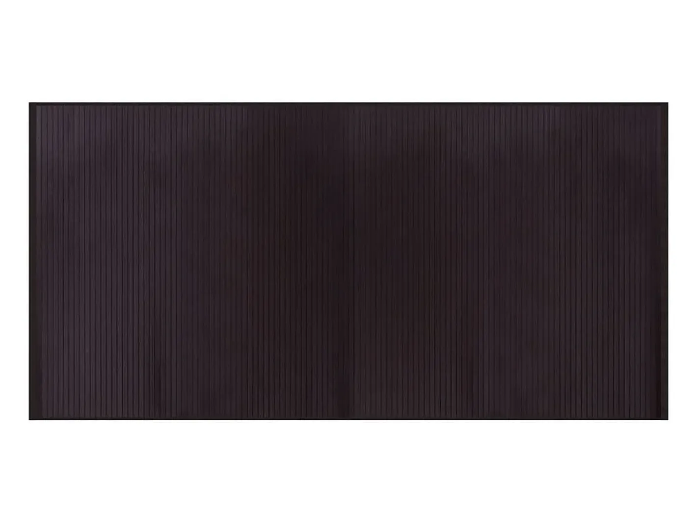 Alfombra De Cocina-Alfombra rectangular marrón oscuro 100x200 cm bambú Marru00f3n