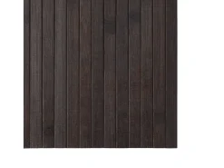 Alfombra De Cocina-Alfombra rectangular marrón oscuro 60x300 cm bambú Marru00f3n