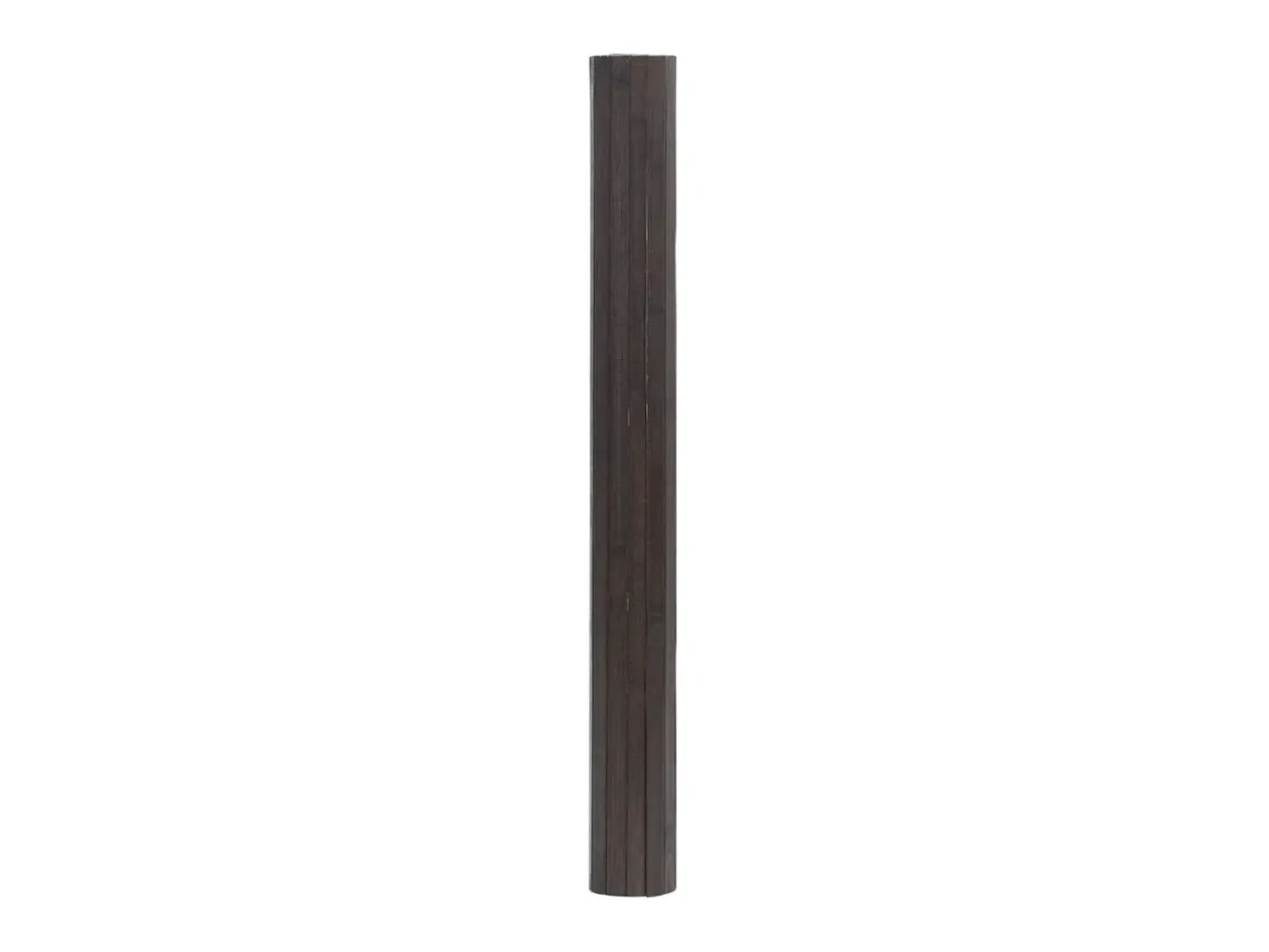 Alfombra rectangular marrón oscuro 70x200 cm bambú Marru00f3n Sale