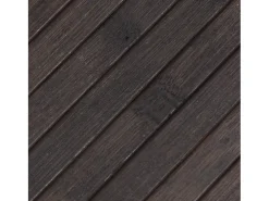 Alfombra rectangular marrón oscuro 70x200 cm bambú Marru00f3n Sale