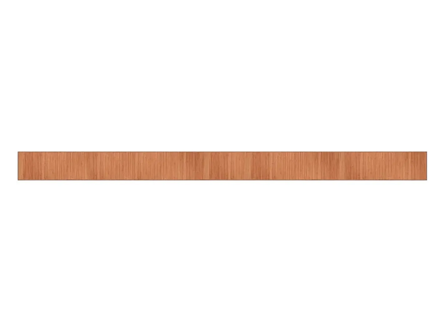 Alfombra rectangular marrón 70x1000 cm bambú Marru00f3n Clearance