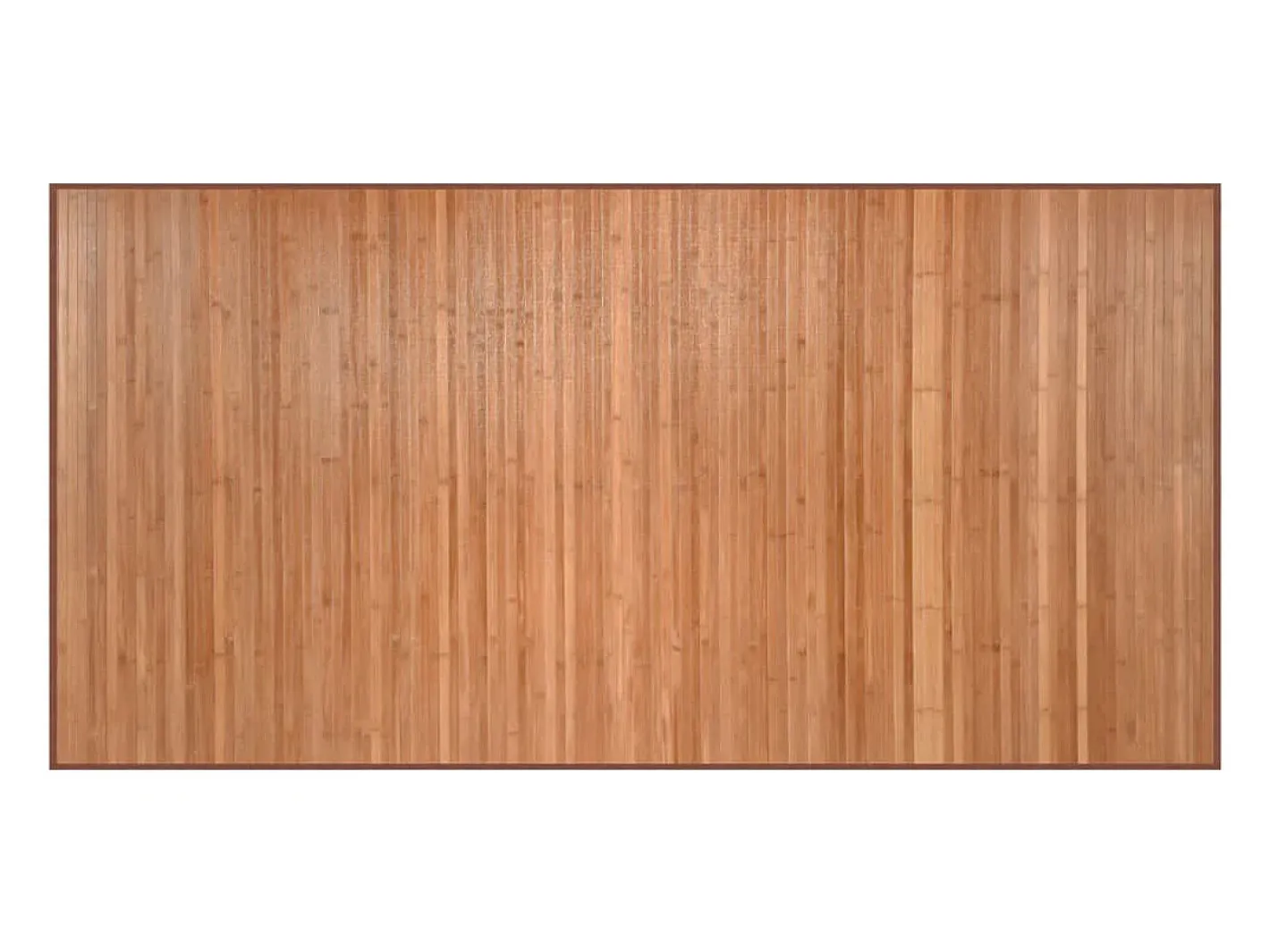 Alfombra De Cocina-Alfombra rectangular natural de bambú 100x200 cm Marru00f3n