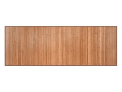 Alfombra De Cocina-Alfombra rectangular natural de bambú 70x200 cm Marru00f3n