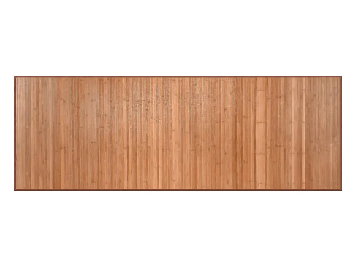 Alfombra De Cocina-Alfombra rectangular natural de bambú 70x200 cm Marru00f3n