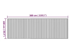 Online Alfombra rectangular natural 100x300 cm bambú Marru00f3n