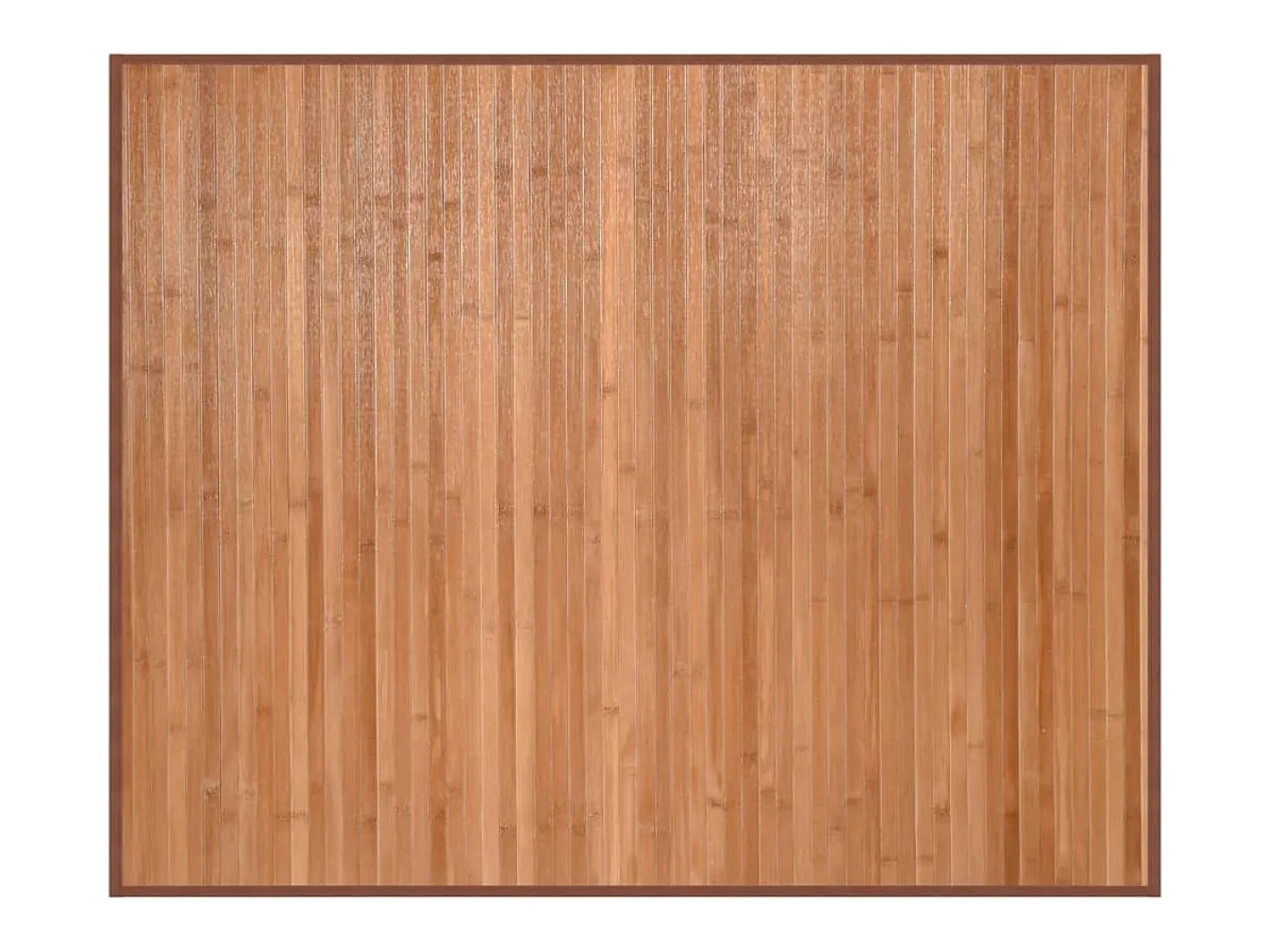 Alfombra rectangular natural de bambú 80x100 cm Marru00f3n Online