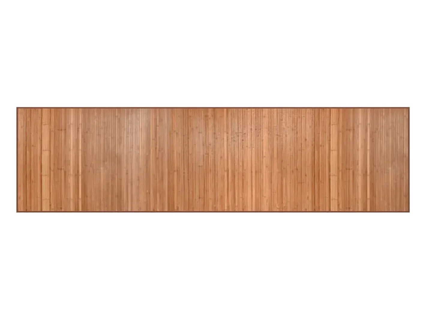 Sale Alfombra rectangular natural de bambú 80x300 cm Marru00f3n