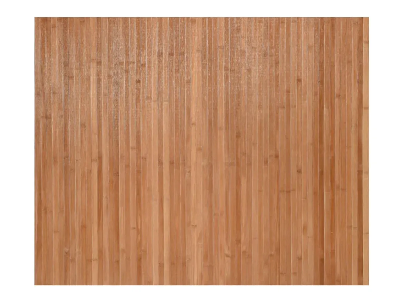 Alfombra rectangular natural de bambú 80x100 cm Marru00f3n Discount