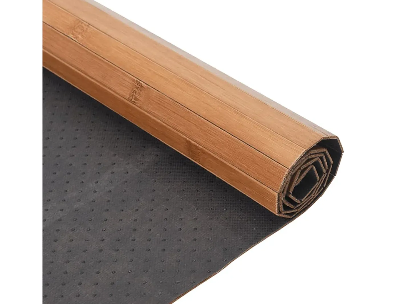 Alfombra De Cocina-Alfombra rectangular natural de bambú 70x100 cm Marru00f3n